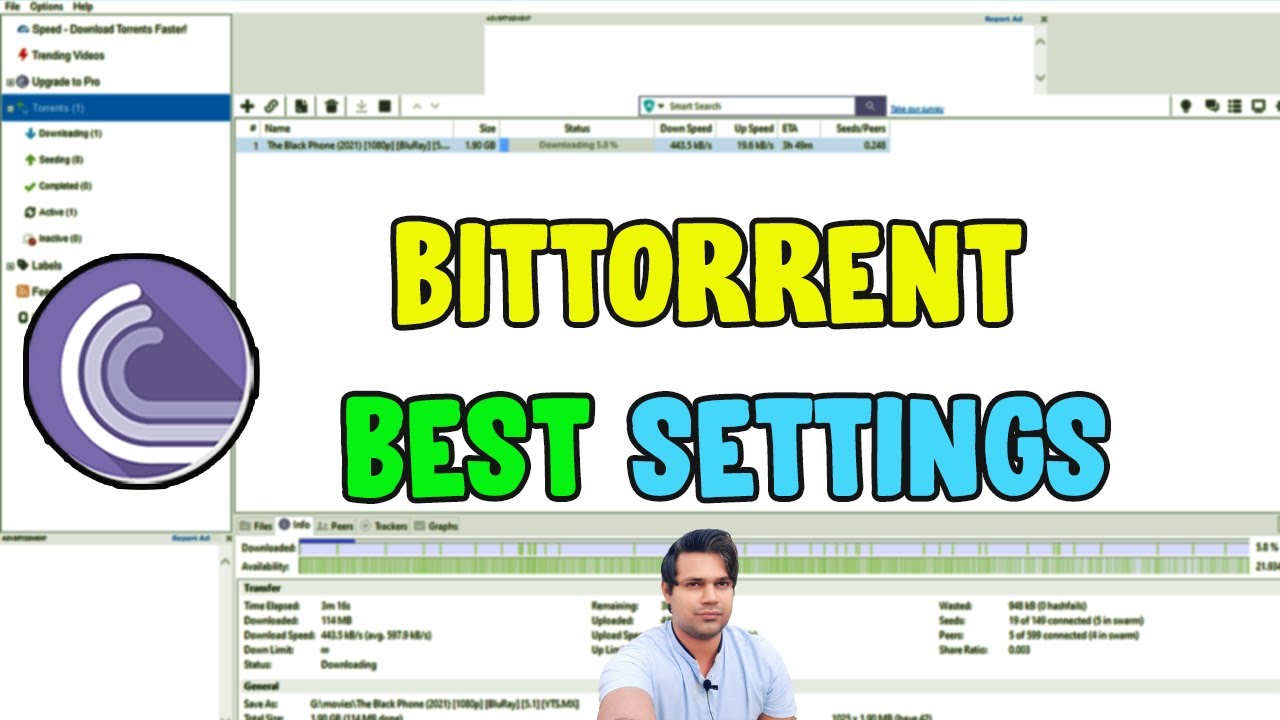 Лучшие настройки Bittorrent 🚀 Увеличение скорости Bittorrent 🚀Лучшие настройки для Bittorrent