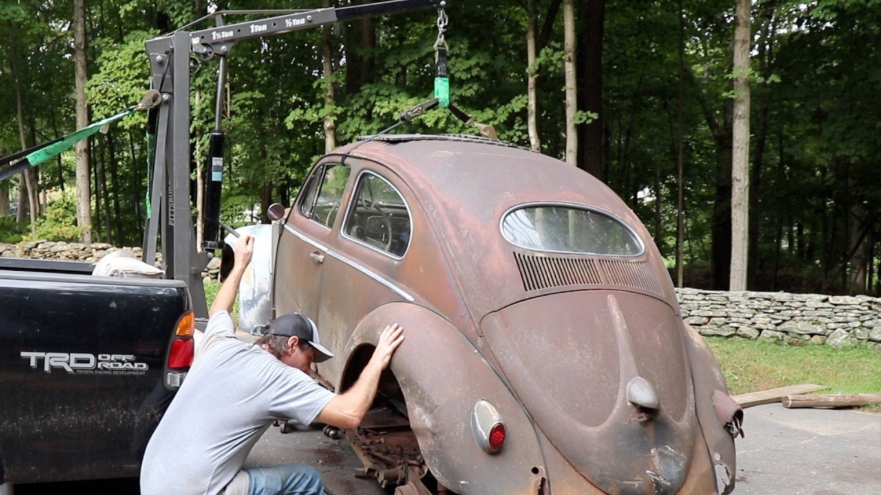 Спасение и снятие кузова VW Beetle за $300