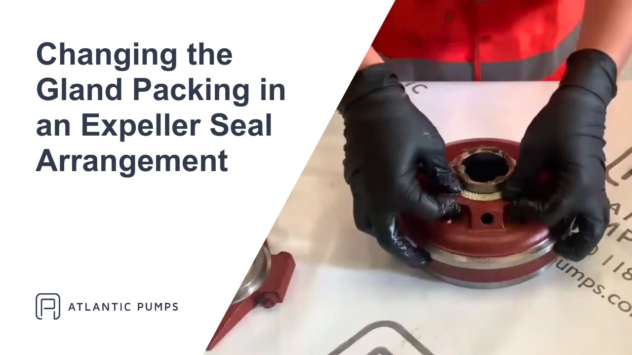 Changing the Gland Packing in an Expeller Seal Arrangement