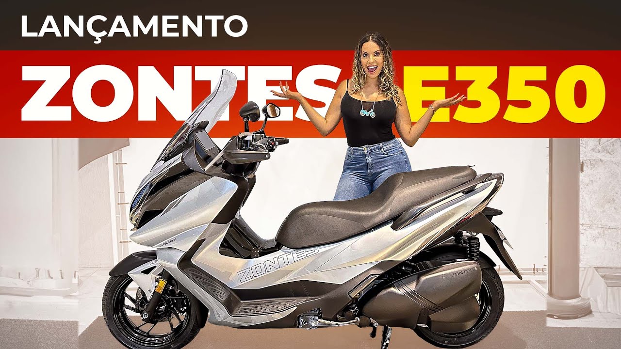 350E NOVA SCOOTER E 350 PREÇO, CORES, PAINEL COM CONECTIVIDADE MELHOR QUE XMAX? | LANÇAMENTO ZONTES