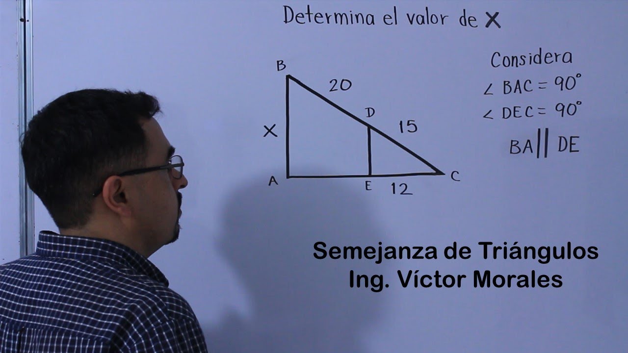 Triángulos semejantes ejercicio 1