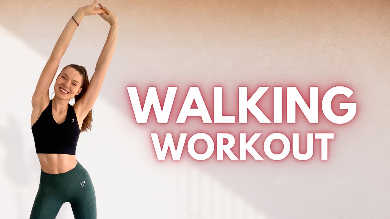 20 MIN Walking Workout - Light Cardio Exercise At Home