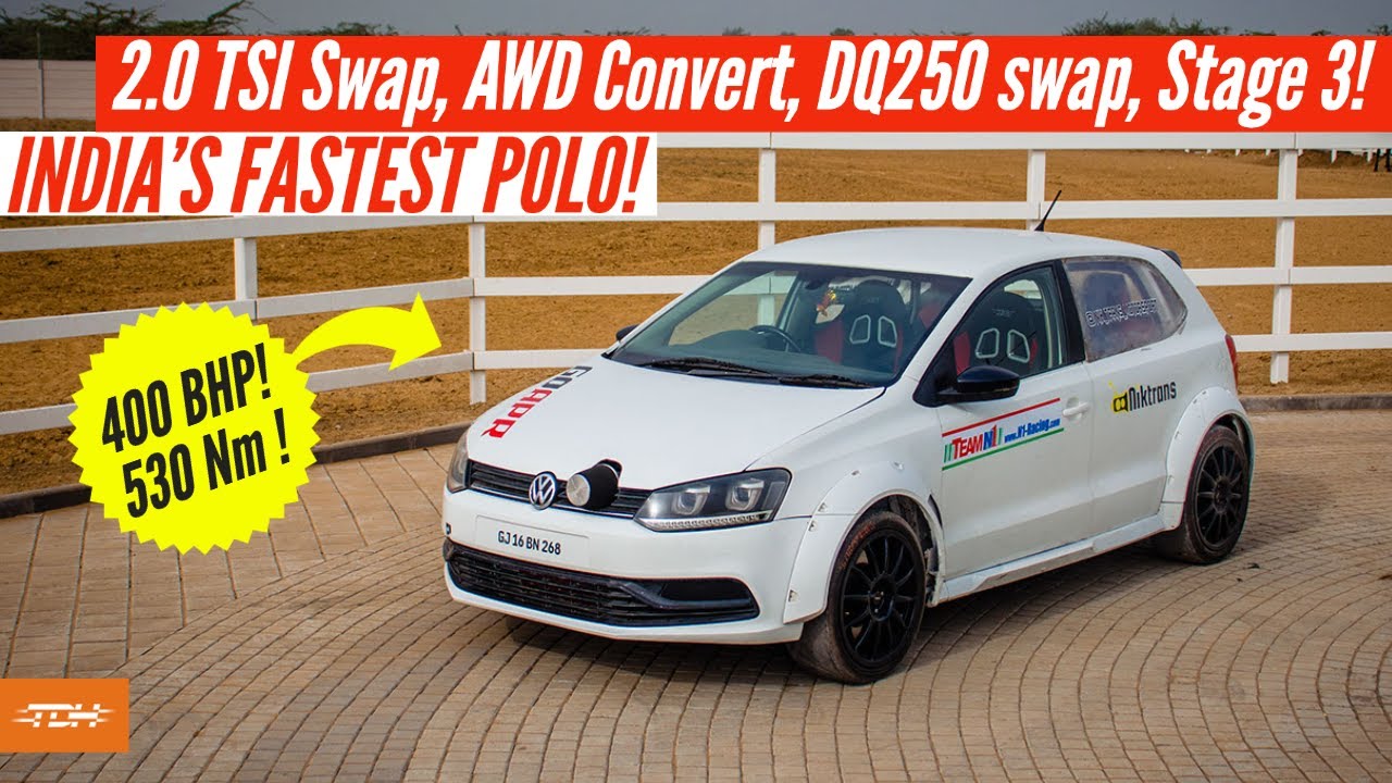 India's First VW Polo with 2.0 TSI Swap, AWD, 400 BHP, Stage 3 & Turbo Upgrade! | Autoculture