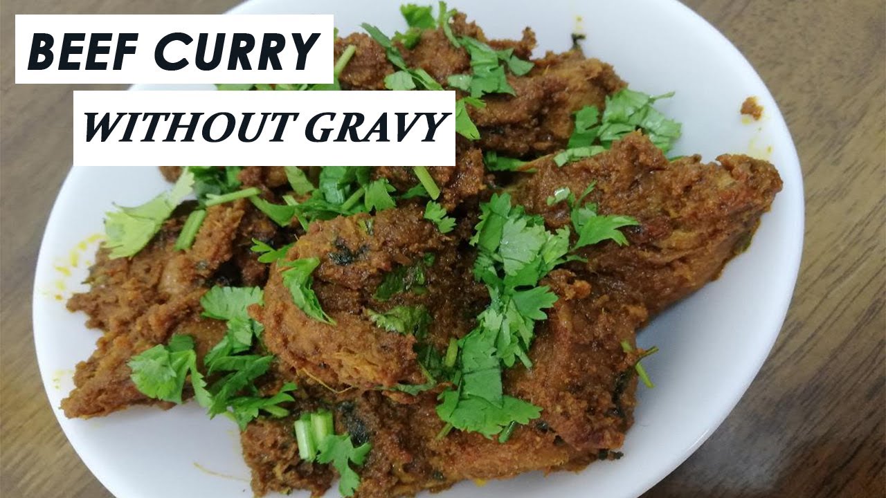 Dry Roast Beef curry Recipe | without Gravy