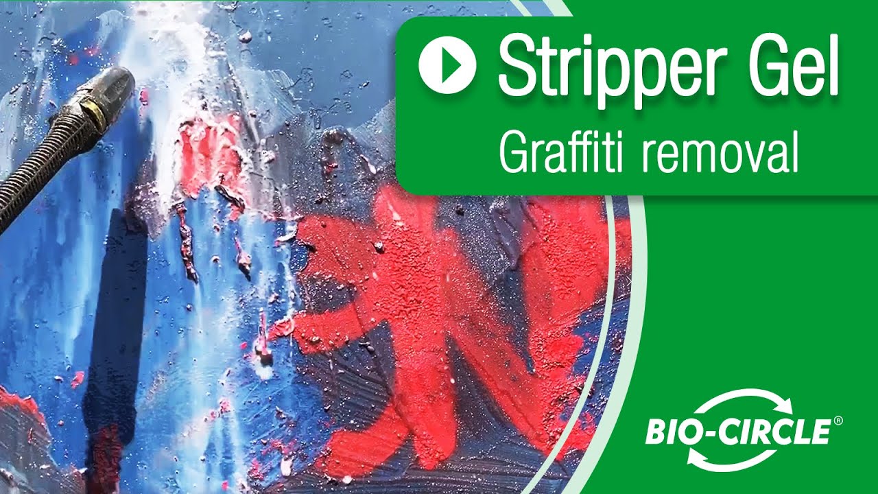 How to remove graffiti from clinker, plastics, glass | Graffiti removal with Stripper Gel