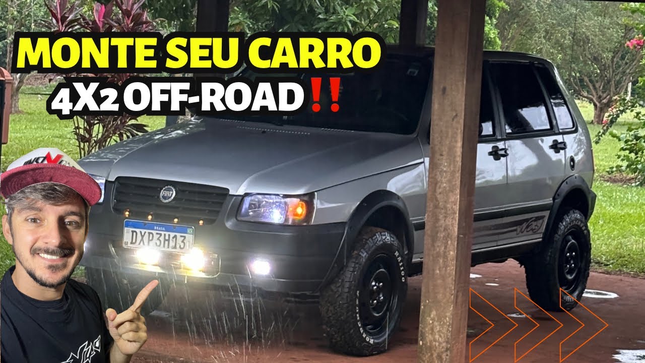 PASSO A PASSO PRA MONTAR UM CARRO 4x2 OFF ROAD / UNO BRUTO