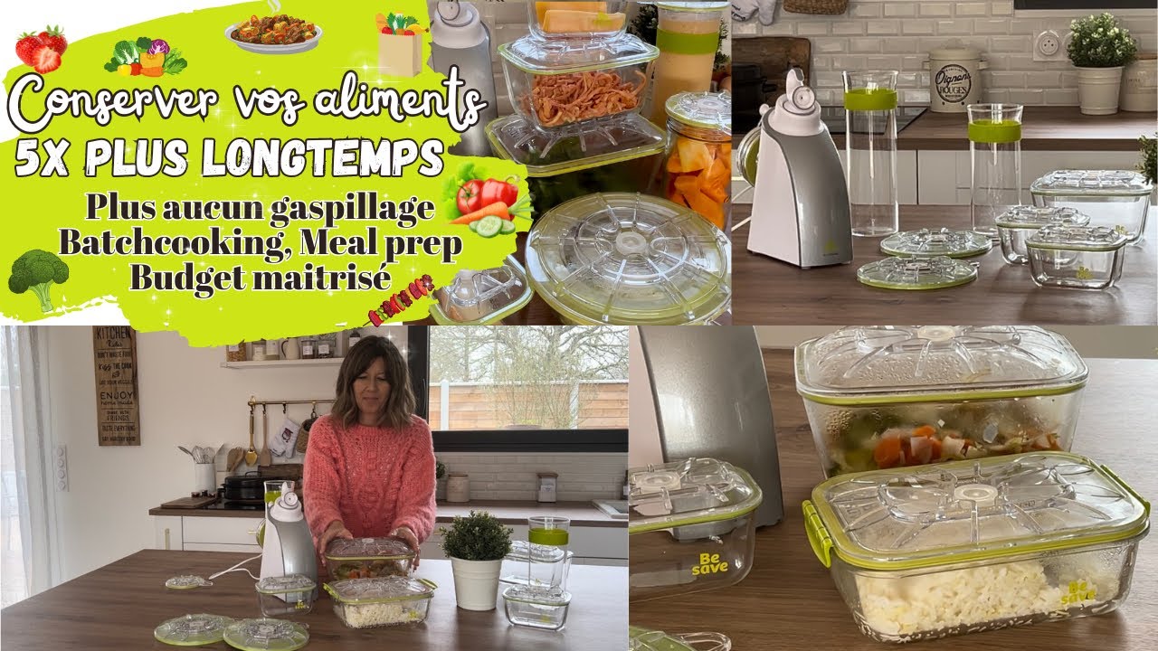 Comment je conserve MES ALIMENTS 5X PLUS LONGTEMPS ?! Batchcooking MEAL PREP 🥗🍲🥘