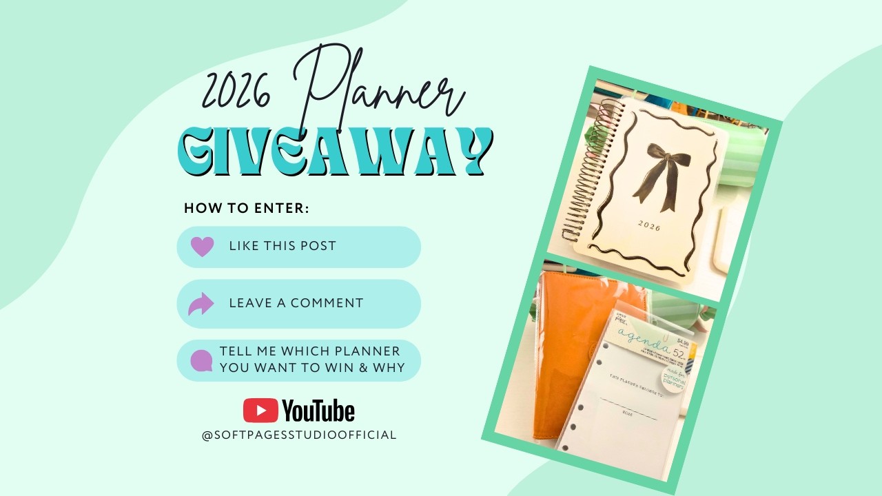 2026 Planner Giveaway | Sharing Planners I Love