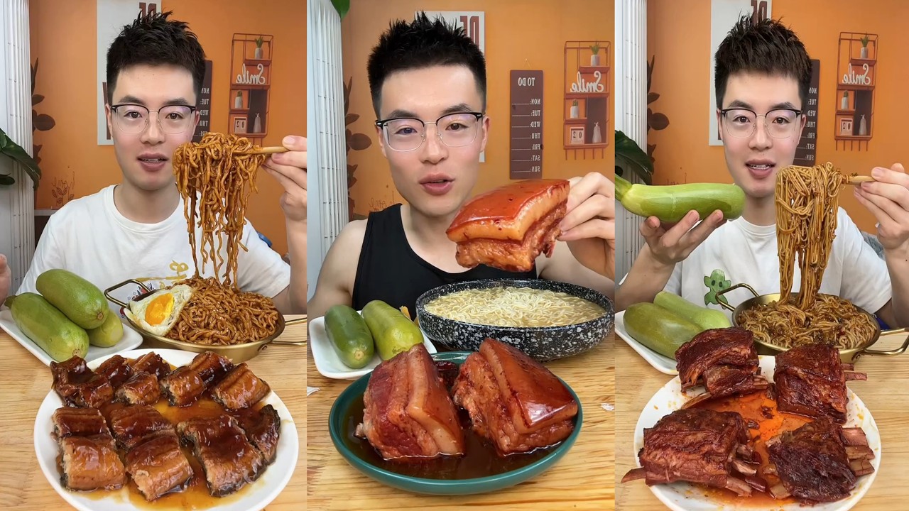 【ASMR】【MUKBANG】東坡肉 BRAISED PORK BELLY | EATING SHOW |CHINESE MUKBANG |食べ |吃播 FANG ASMR #咀嚼音 #229