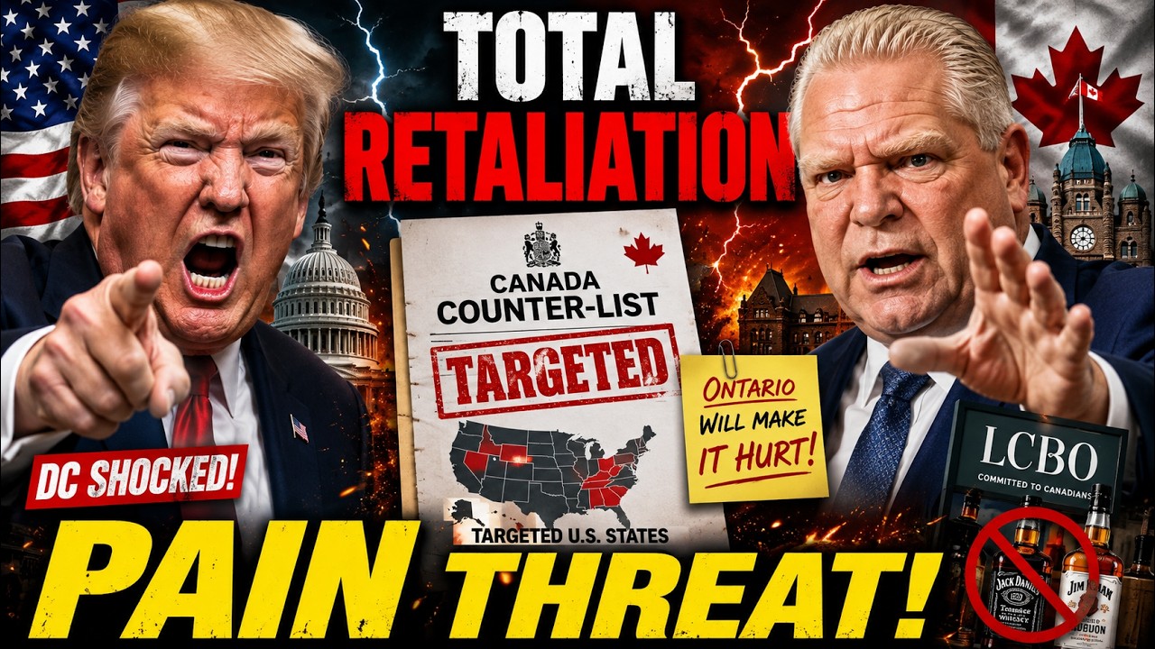 🔴 TOTAL RETALIATION: Canada Just Dropped the Counter-List &mdash; Why Ford's 'Pain' Threat Stuns DC