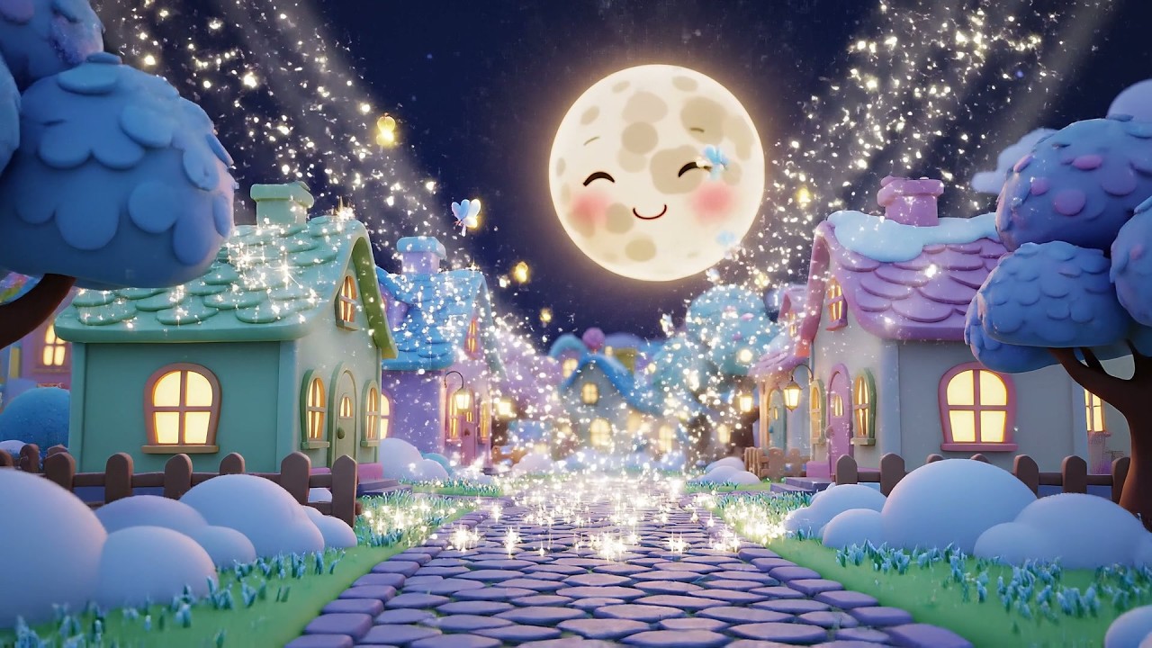 Little Moon Glows Shine Shine Shine | Lullaby & Bedtime Song for Kids
