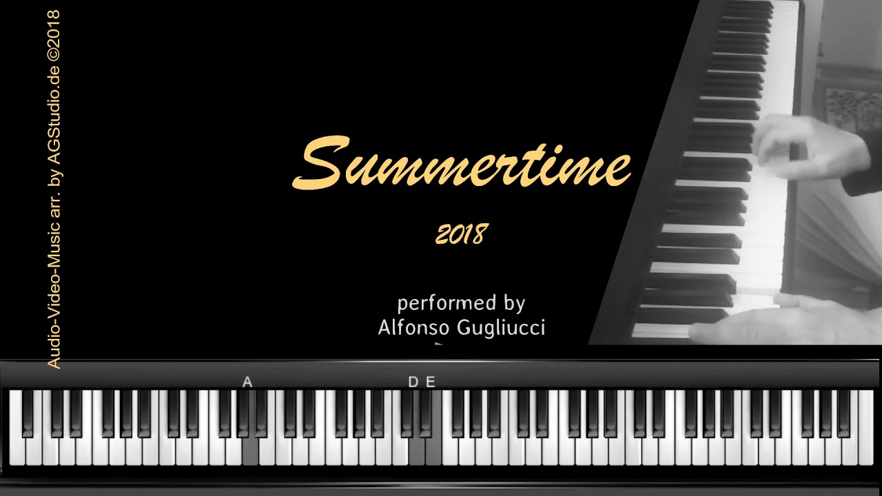 Summertime -  jazz piano improvisation 2018