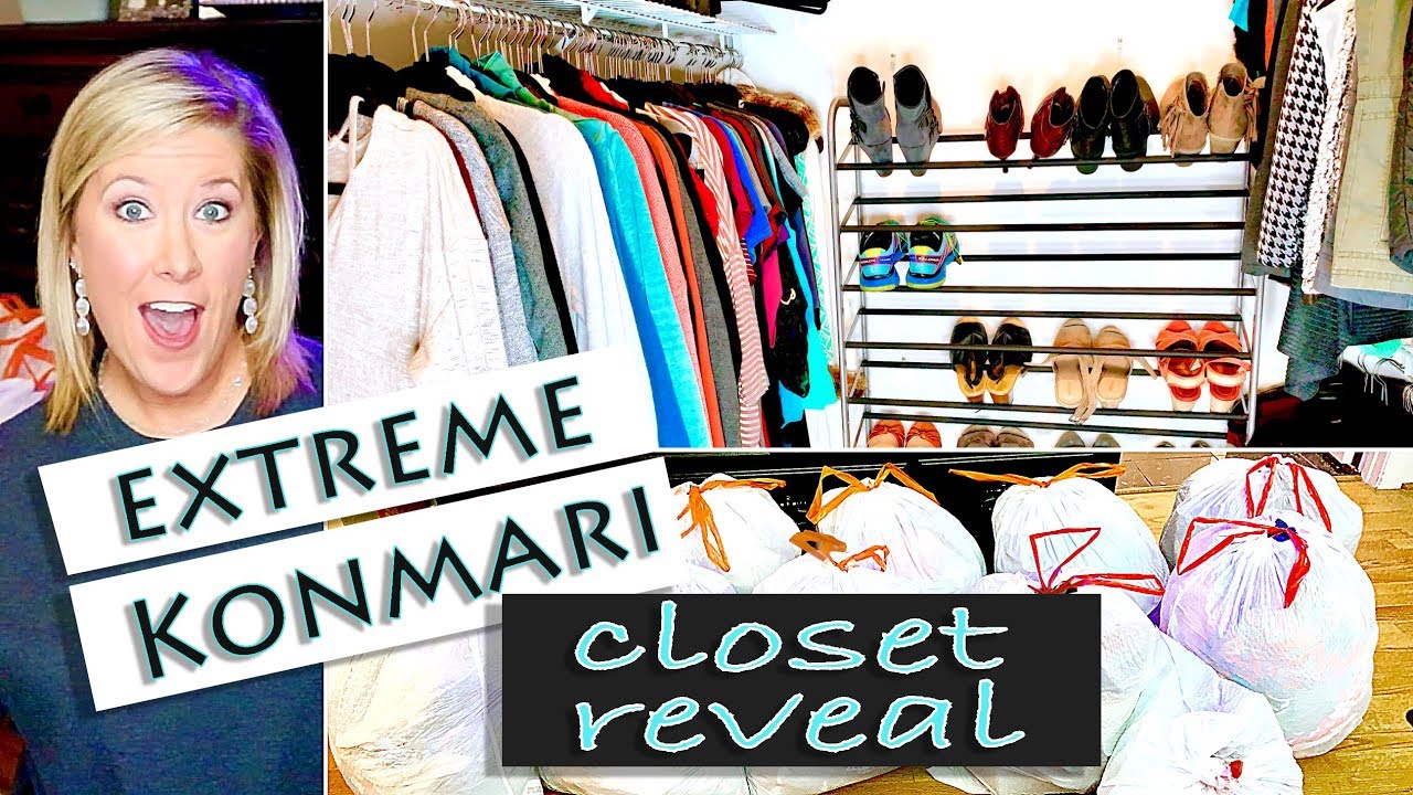 Konmari Closet Declutter Reveal! | Before & After