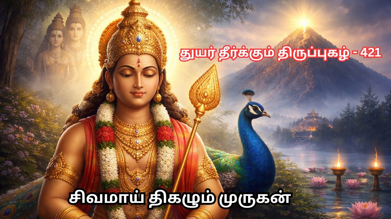 சிவமாதுடனே சிவமெனத் திகழ்ந்து | Deep Murugan Devotional Song | Peaceful Tamil Bhakti