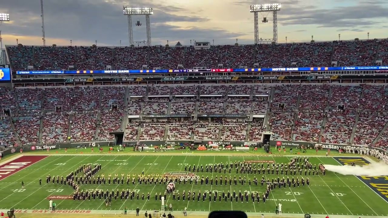 Notre Dame Top Gun halftime show at 2022 Gator Bowl