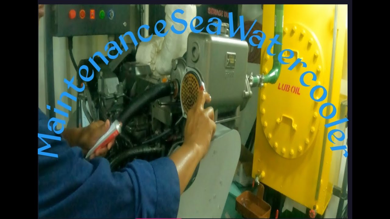 maintenance Sea water cooler AE @kp2227