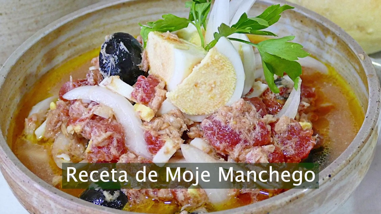 😋 😍 Receta de MOJE MANCHEGO 🍅 🐟 ¡EL AUTÉNTICO!