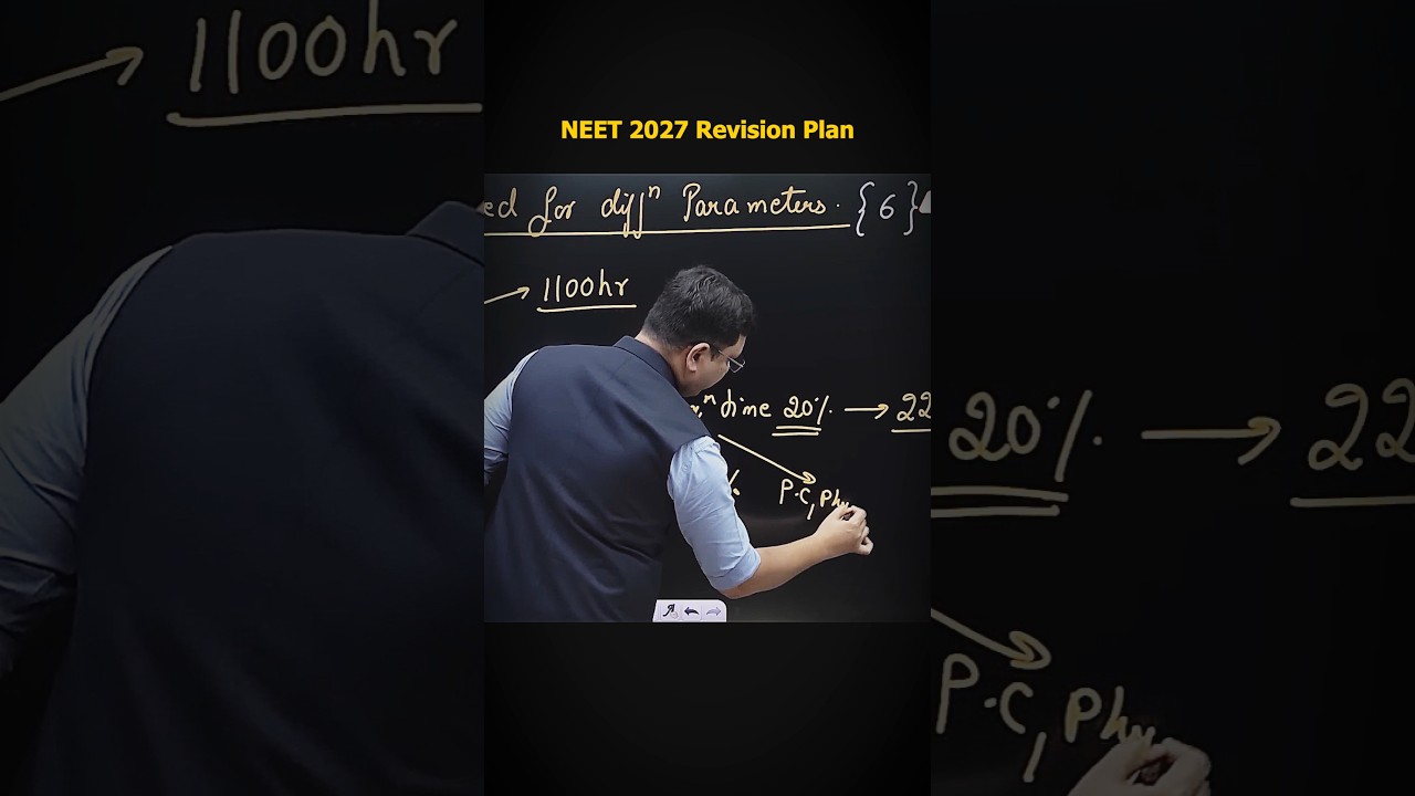 NEET 2027 Revision Plan #nvsir #shorts #neet2027