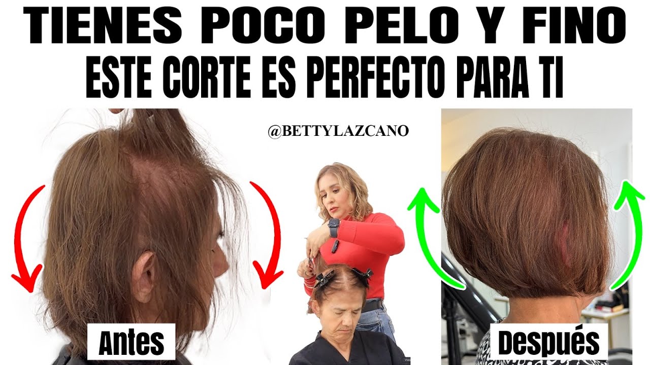 Tienes POCO PELO, DELGADO QUIERES un CORTE que se VEA con VOLUMEN y MUCHO CABELLO? @bettylazcano