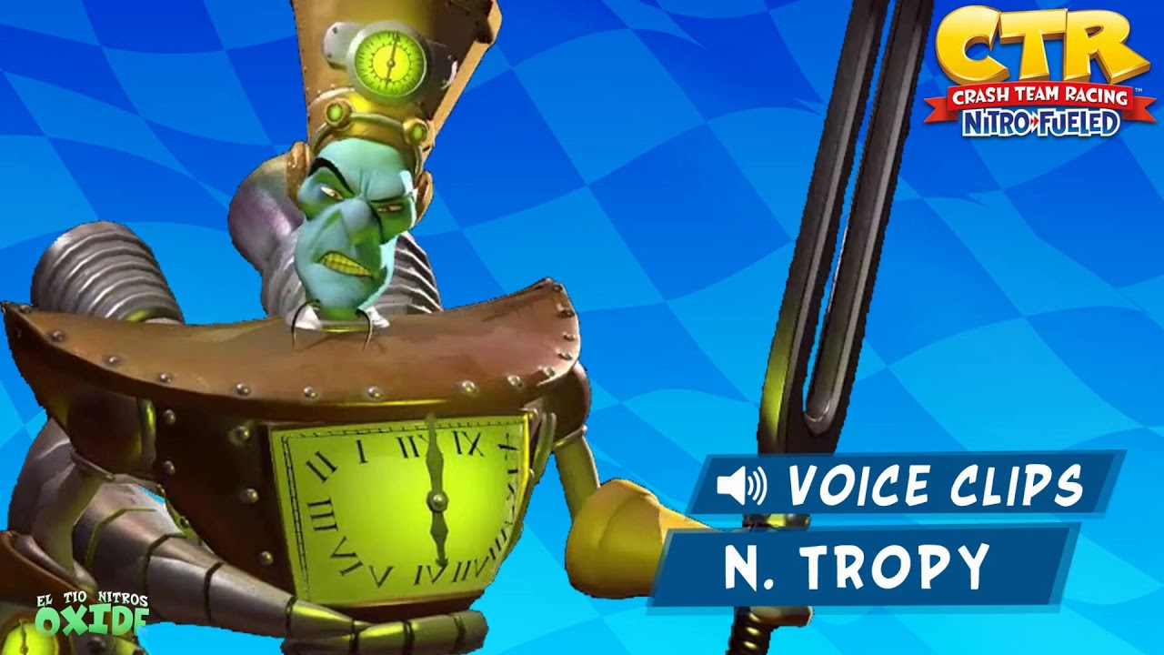 Crash Team Racing Nitro Fueled - N. Tropy (All Voice Clips/Sounds)