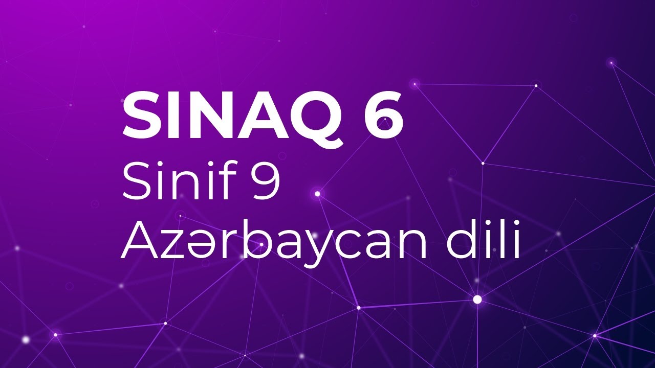 Azərbaycan dili 9-cu sinif  Güvən Sınaq 6 Buraxılış fənləri üzrə