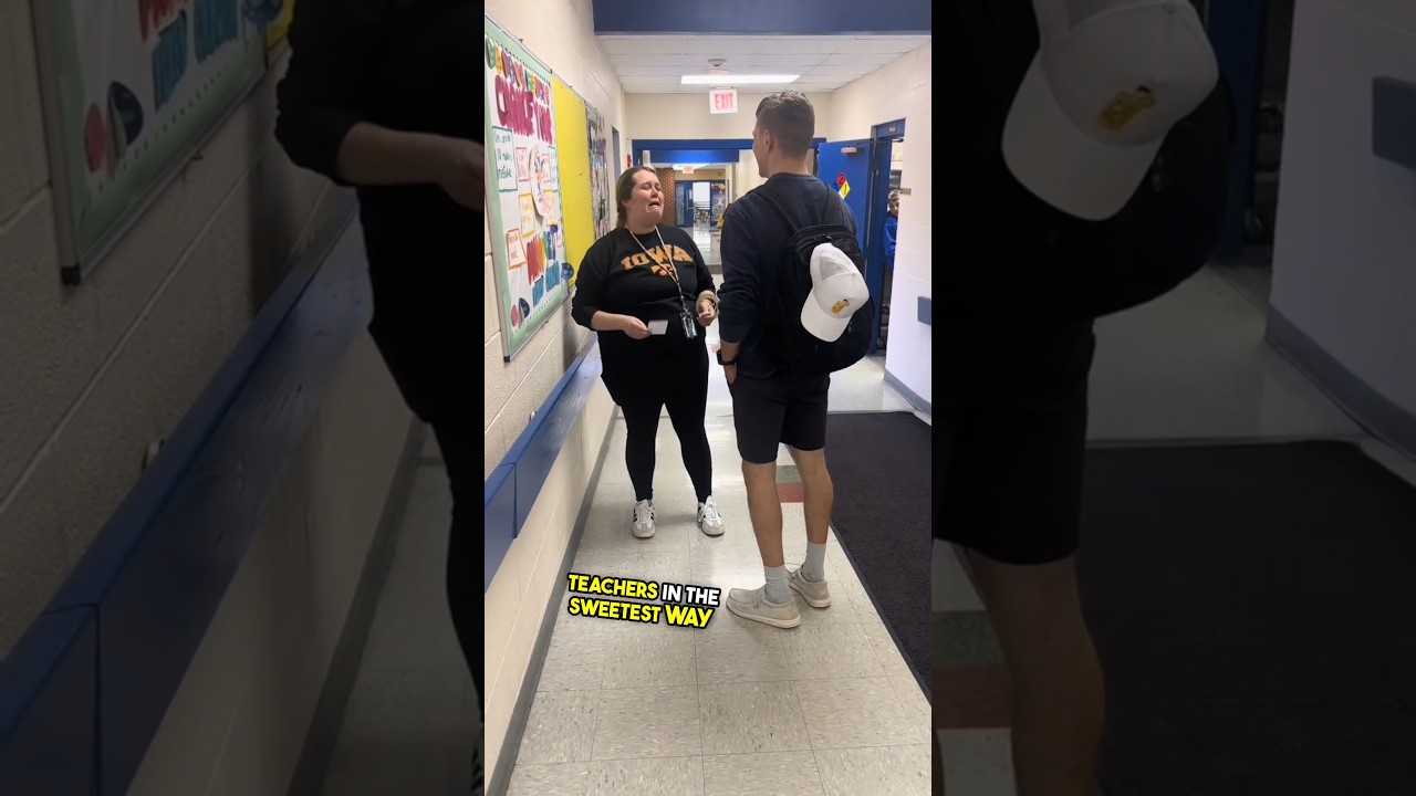 Trend has kids appreciating their teachers in the sweetest way at school and it's just beautiful ❤️