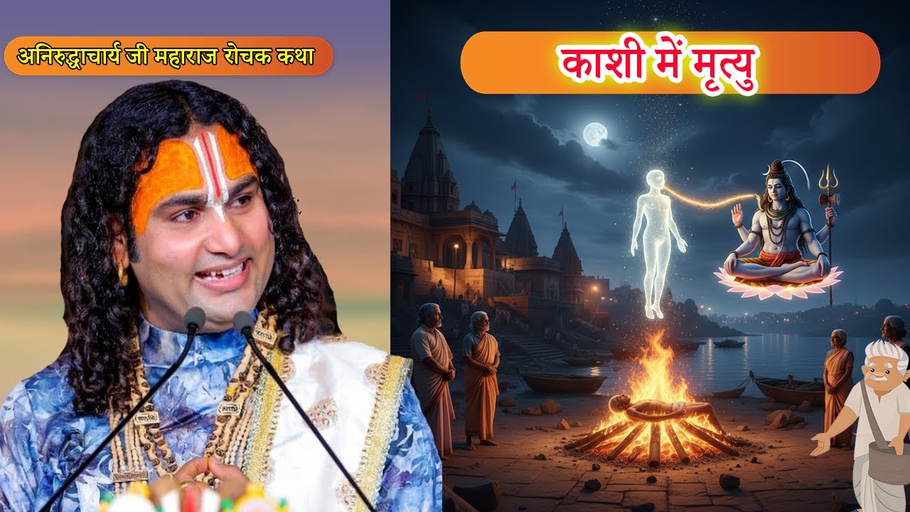 काशी में मृत्यु - रोचक कथा | Dharmik Kahaniya #aniruddhacharyaji
