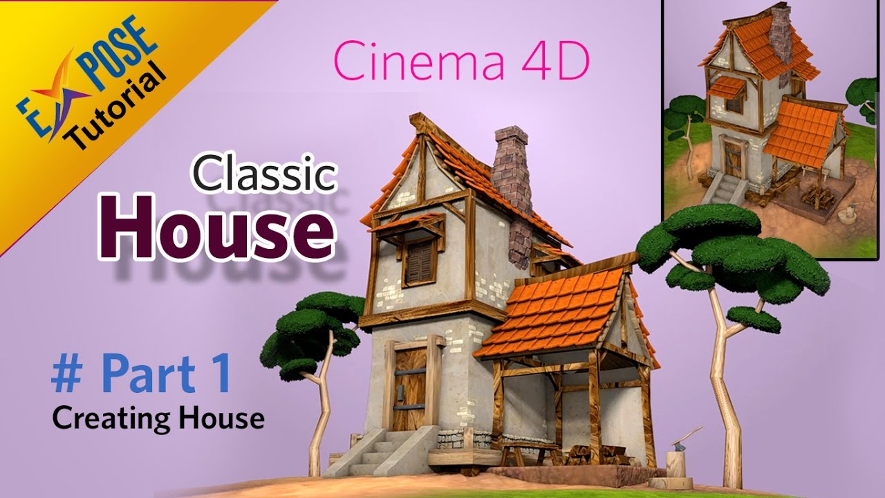 Cinema 4D House - Modelling Classic House Part 1 | Creating House