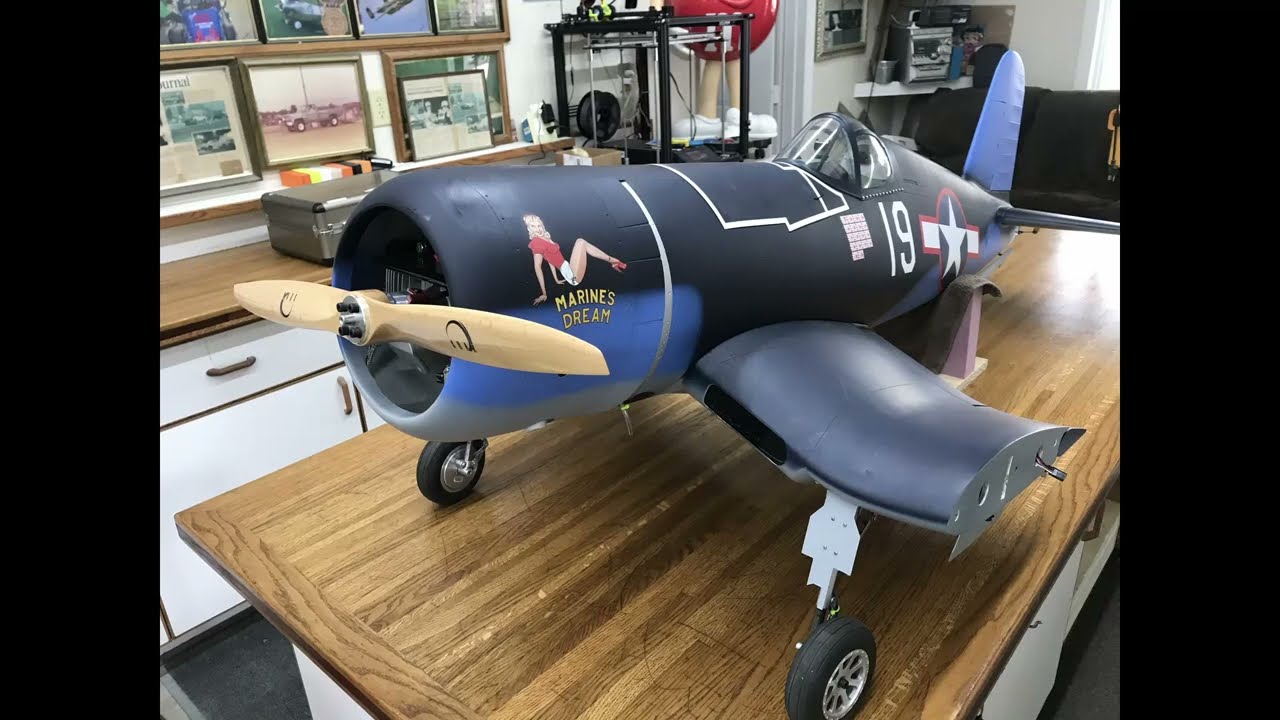 Top RC Model Corsair Wing Bone Modification