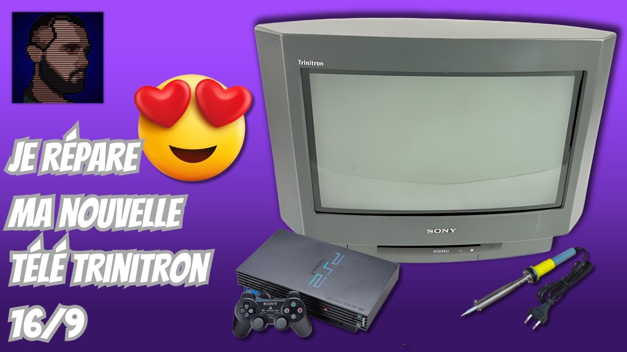 Je RÉPARE ma nouvelle TV Cathodique 16/9 - Sony TRINITRON KV-16WS1B