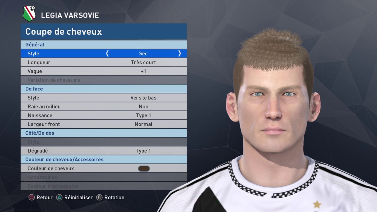 [PES 2017] LEGIA WARSZAWA players face & hair