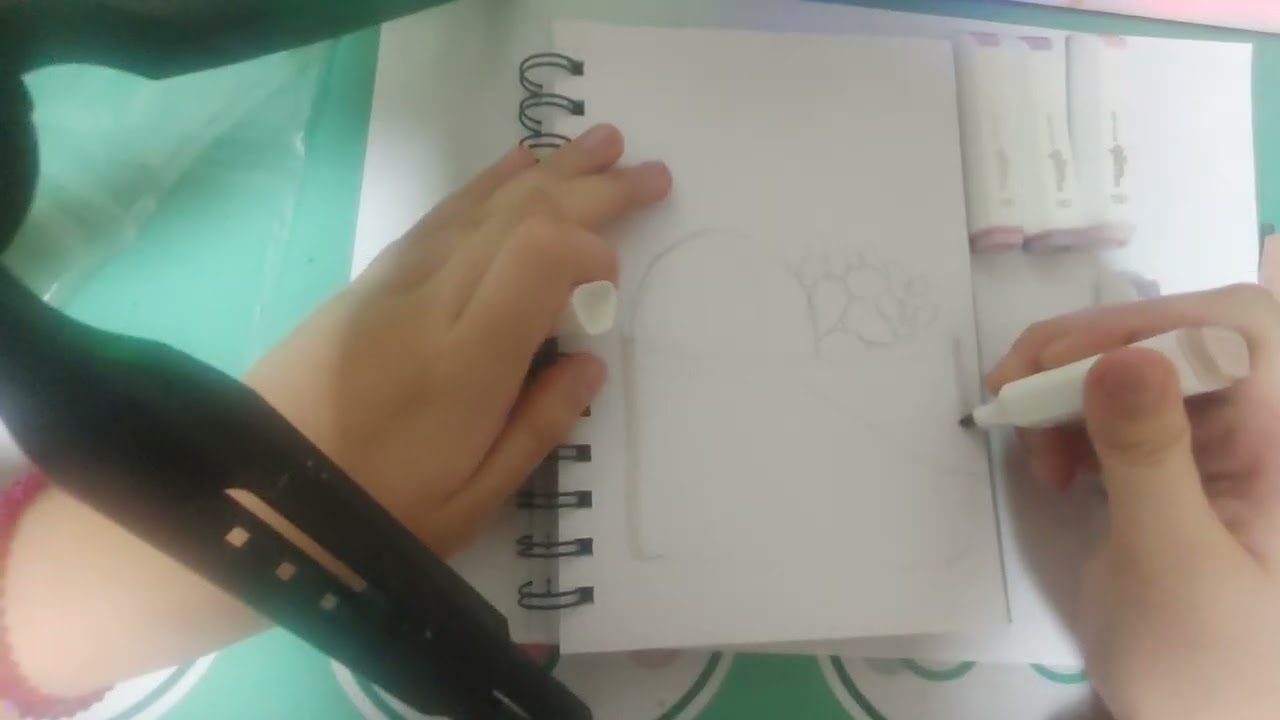 (부드러운 색감에 형광펜으로 그리기 색감이 너무 이쁘다!!!)