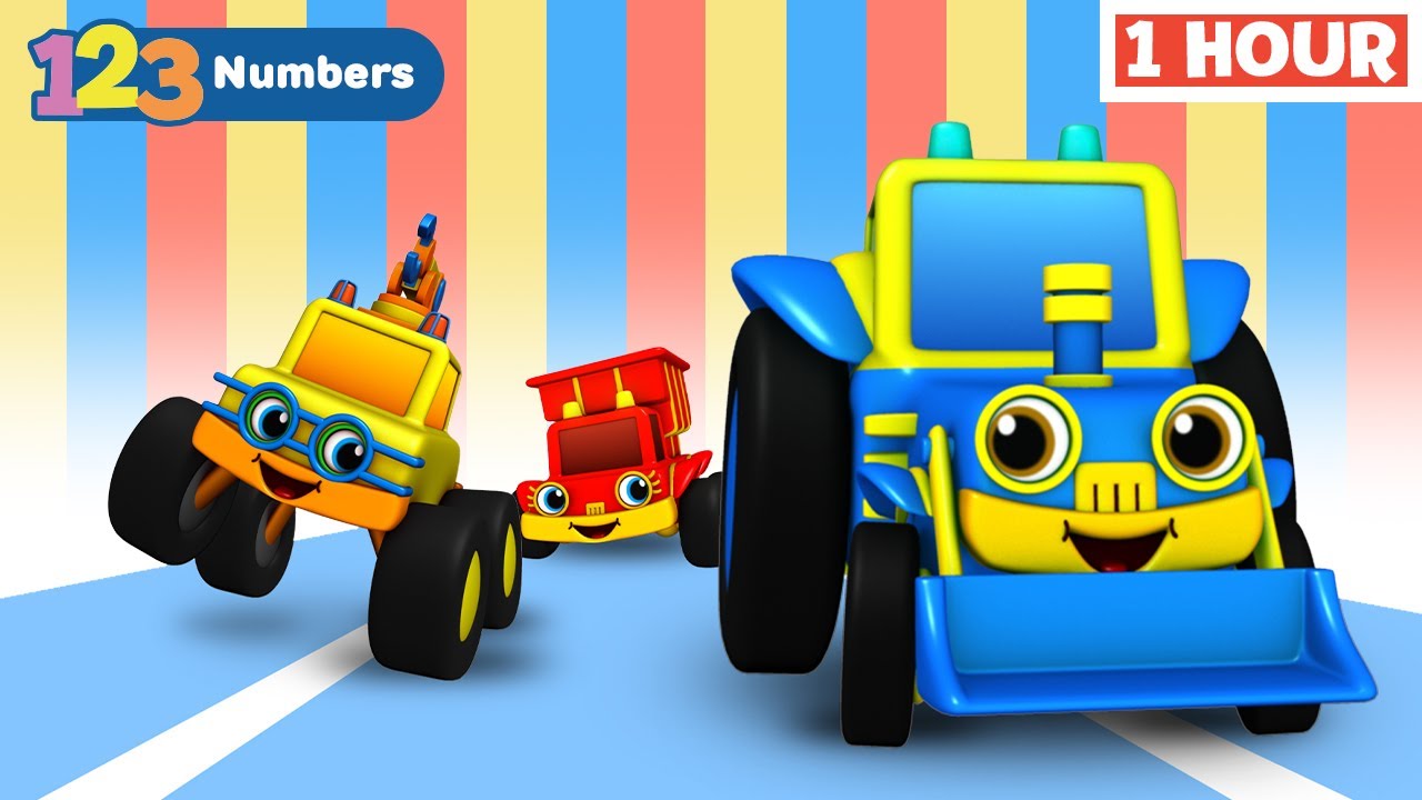 Counting with Cars | Learn Numbers | Educational Video for Kids |  123 Race | First University