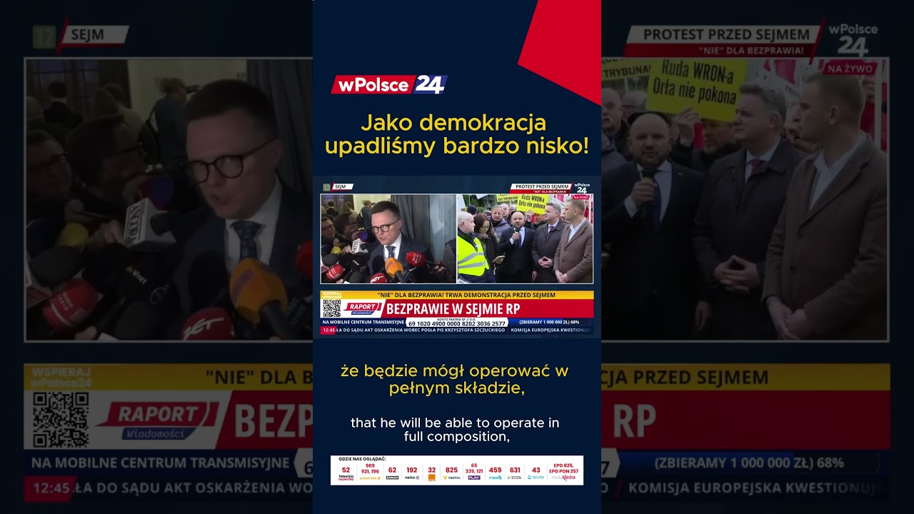 Jako demokracja upadliśmy bardzo nisko!