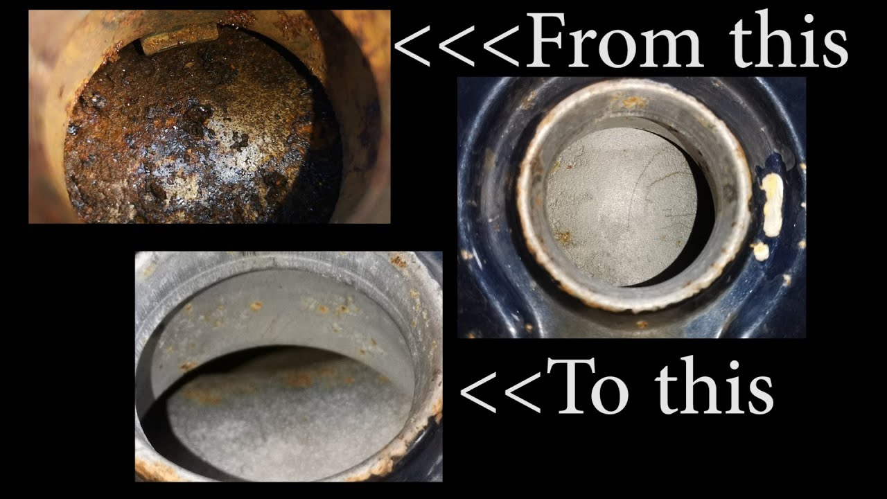 Virago 535 fuel tank rust treated with vinegar, 1 week results