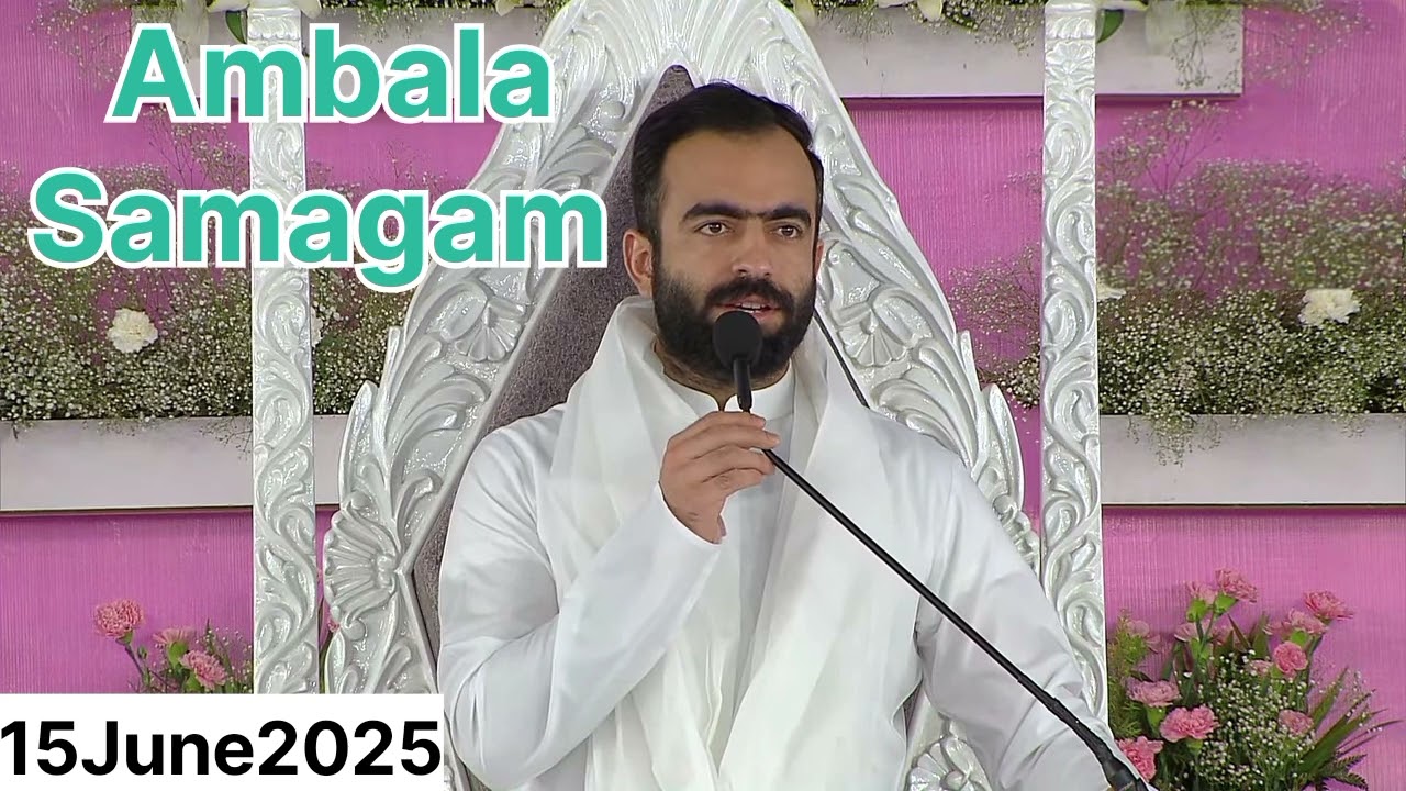 Rev Nirankari Rajpita Ramit ji vichar, Ambala HR Today live Vichar 15 june 2025