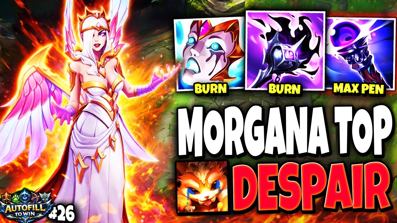 Gnar COULDN'T PLAY vs my MAX BURN Morgana Top Lane Season 16 Build 🔥🔥 Fill to Win #26 | s16 Gameplay