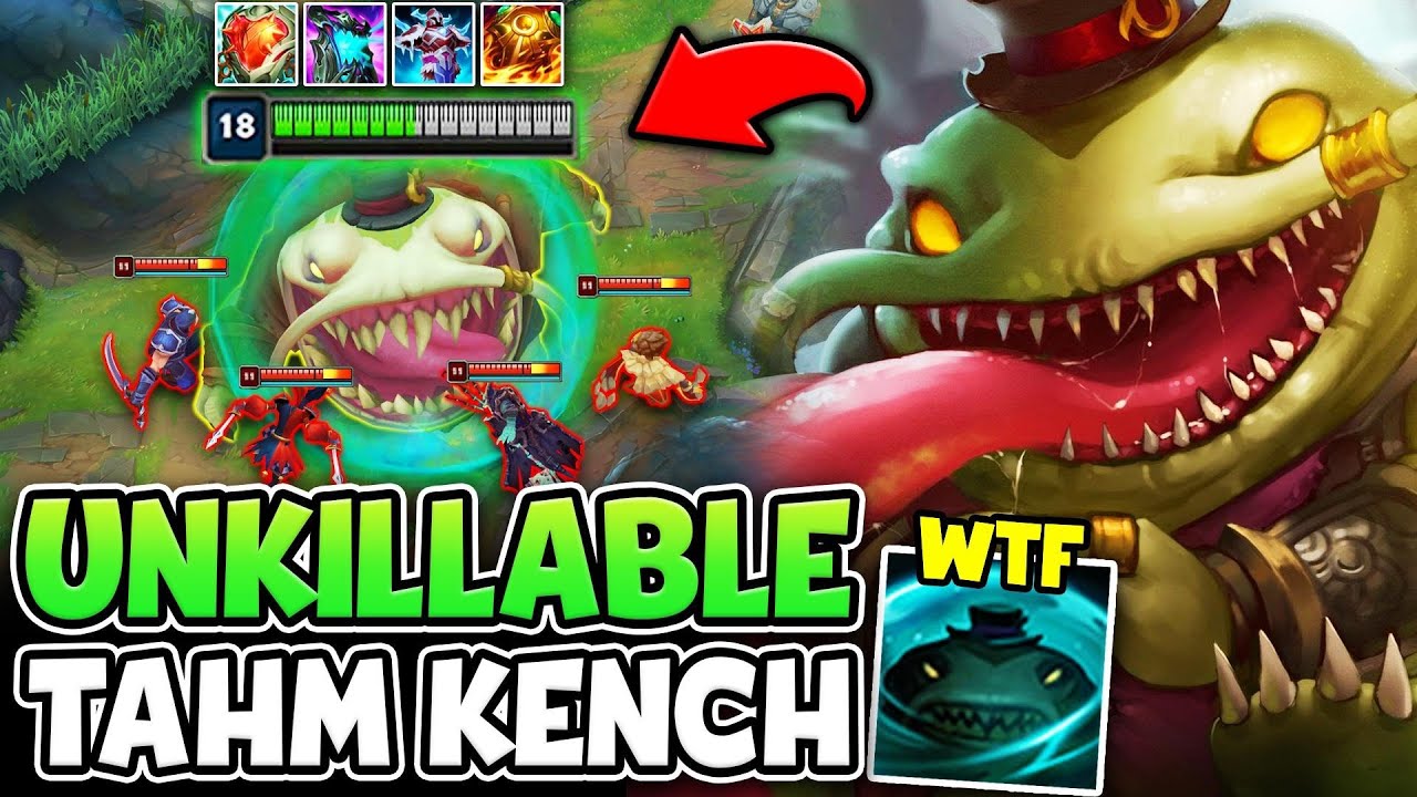 THE MOST UNKILLABLE TAHM KENCH YOU WILL EVER WITNESS (1V5 THE ENEMY TEAM)