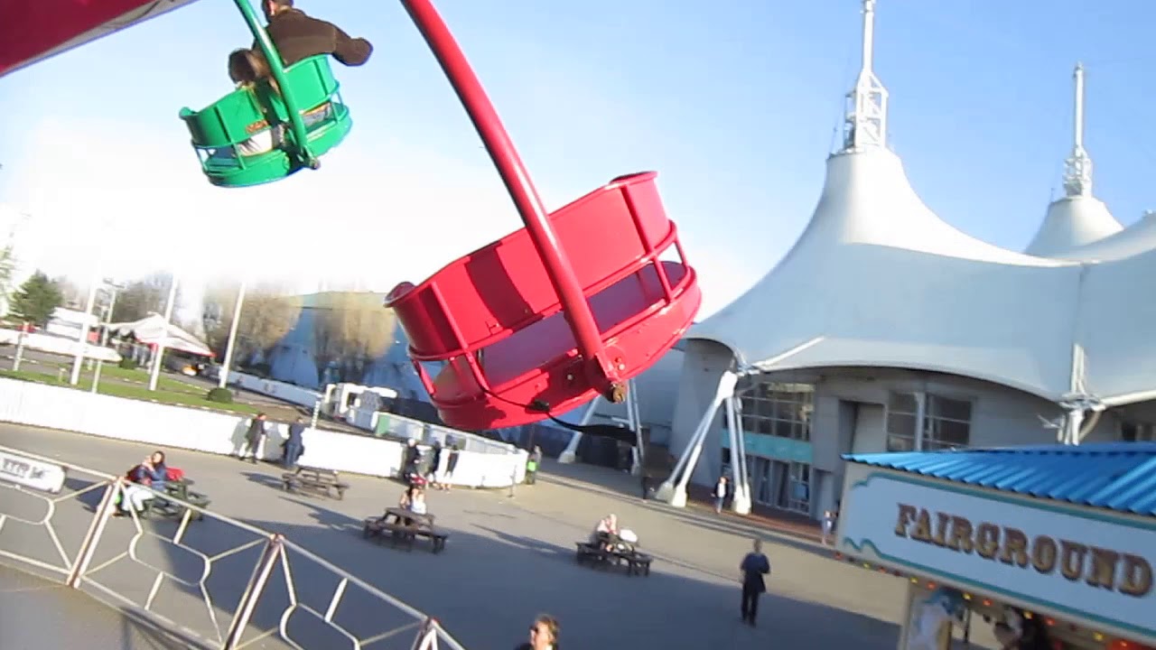 Fairground ride Butlins Minehead February 2019.