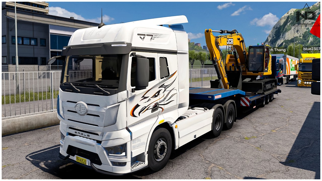 ETS2 Online - Trải Nghiệm Sức Mạnh Xe Đầu Kéo FAW Jiefang J7 Trên Cung Đường Đèo