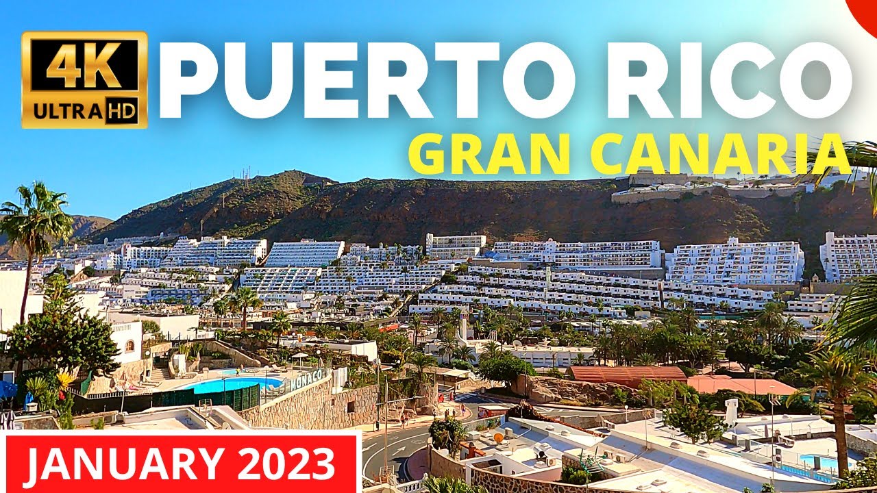 PUERTO RICO Gran Canaria January 2023 🔴 Shopping Center to Servatur Montebello Apartments