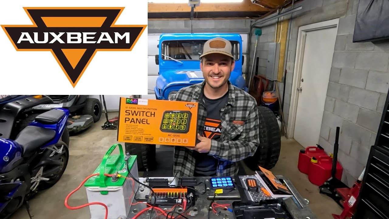 Схема подключения и обзор 12-канальной панели переключателей Auxbeam AC1200