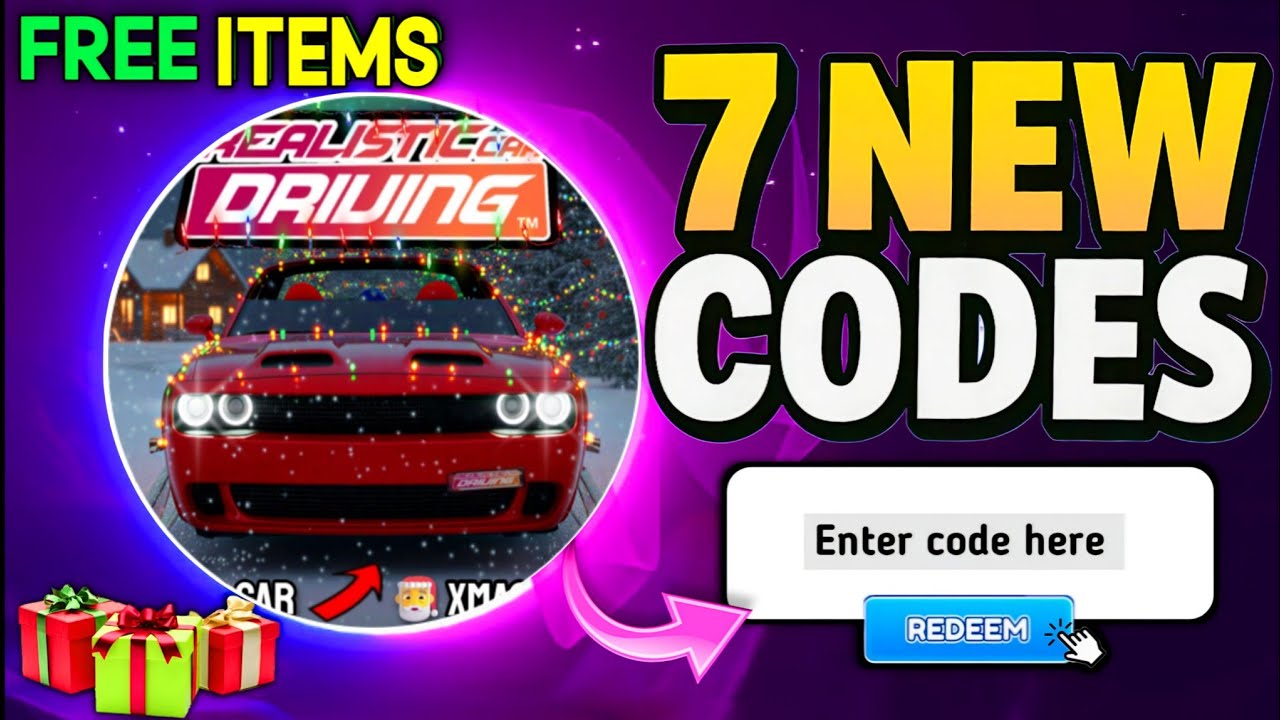⚠️NEW CODES⚠️REALISTIC CAR DRIVING CODES IN DECEMBER 2025 - ROBLOX REALISTIC CAR DRIVING CODES