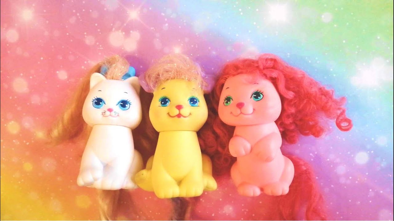 Our vintage Little Pretty Kitty and Puppy Collection from Mattel 80s 90s Toys
