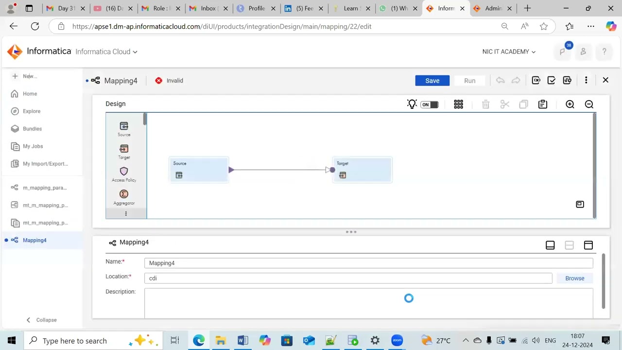Parameters in IICS (mapping parameter and parameter file)
