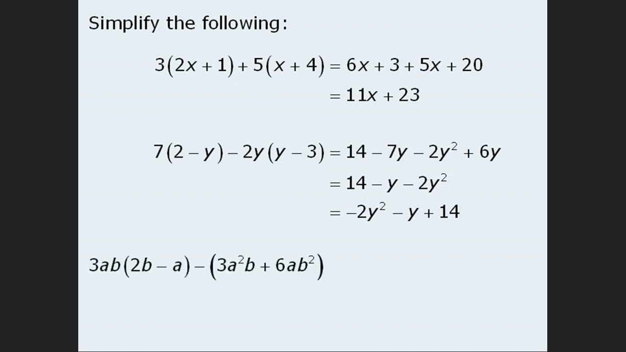 GRE Math - Algebra Basics