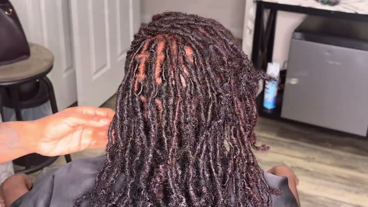 👀WATCH ME DO AN UPDO STYLE ON LONG LOCS💅🏾😍