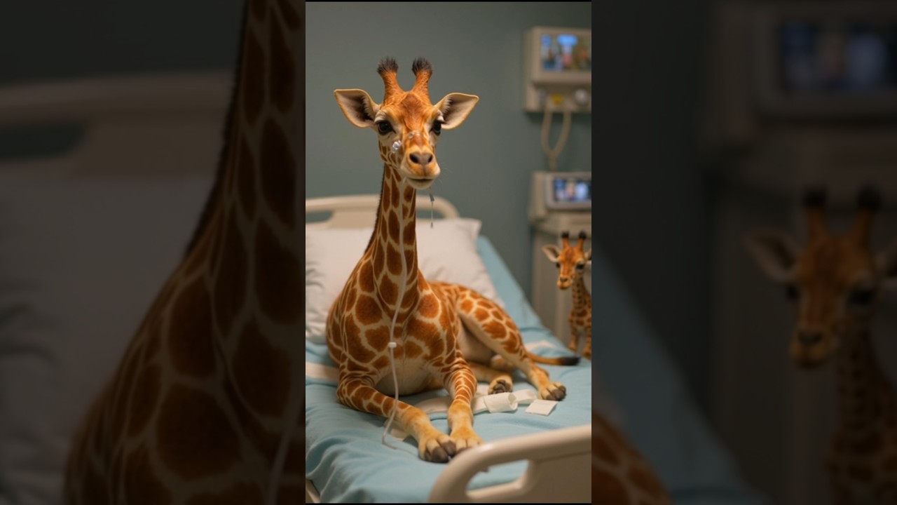 “Hospital तक का सफर – Baby Giraffe की फीलिंग्स 🏥🐾” 