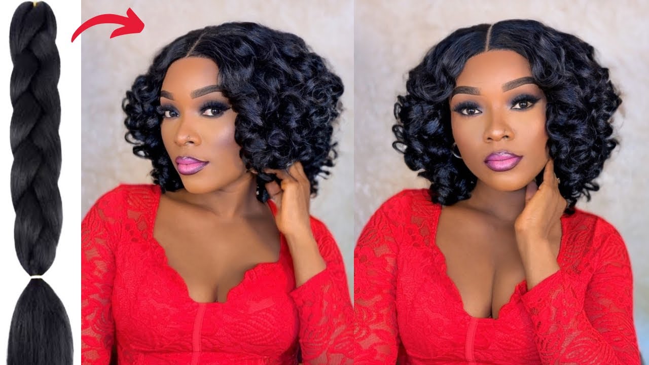 Omg 😱 Braiding hair did that!!! This Bouncy curls with braiding extension are 🔥