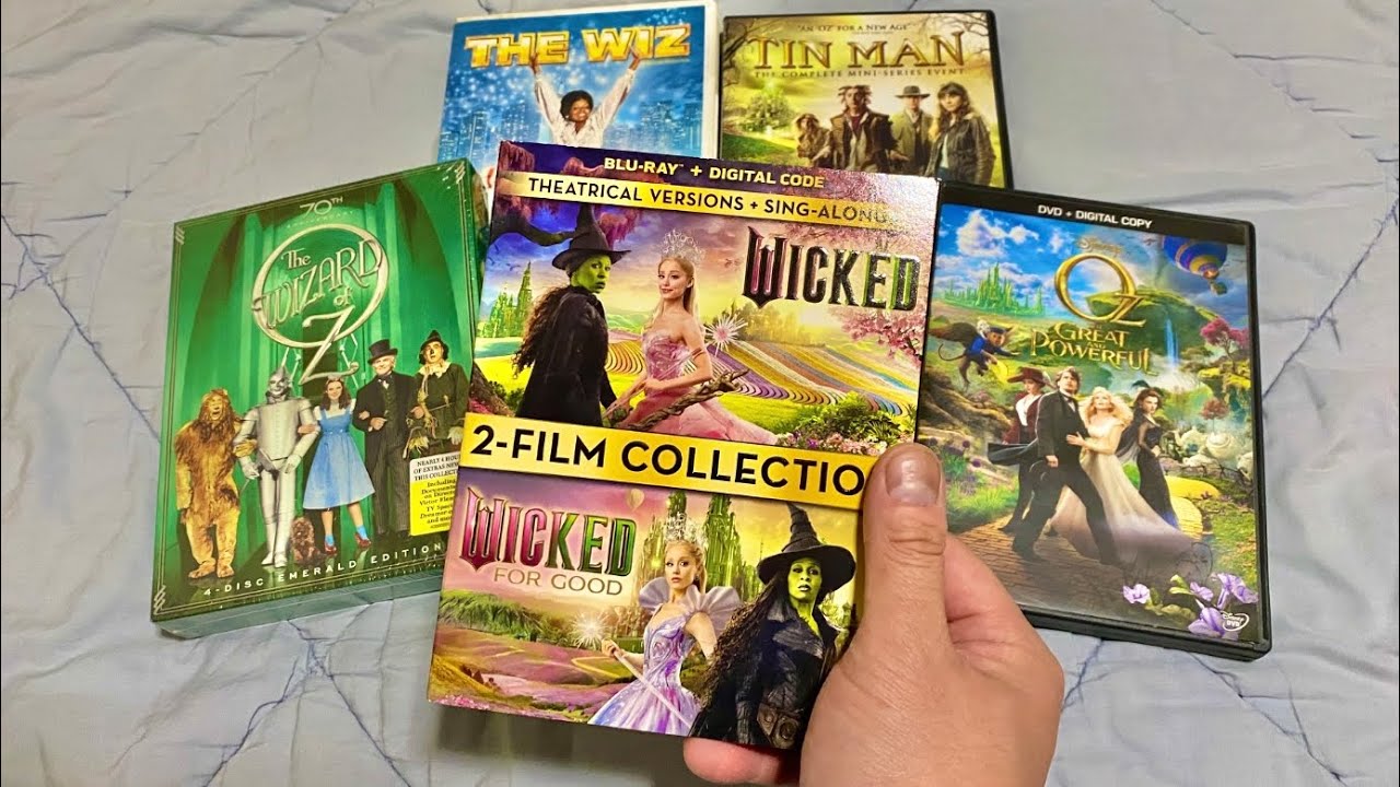 Распаковка Blu-ray диска фильма «Злая во благо» и коллекция фильмов «Волшебник страны Оз».